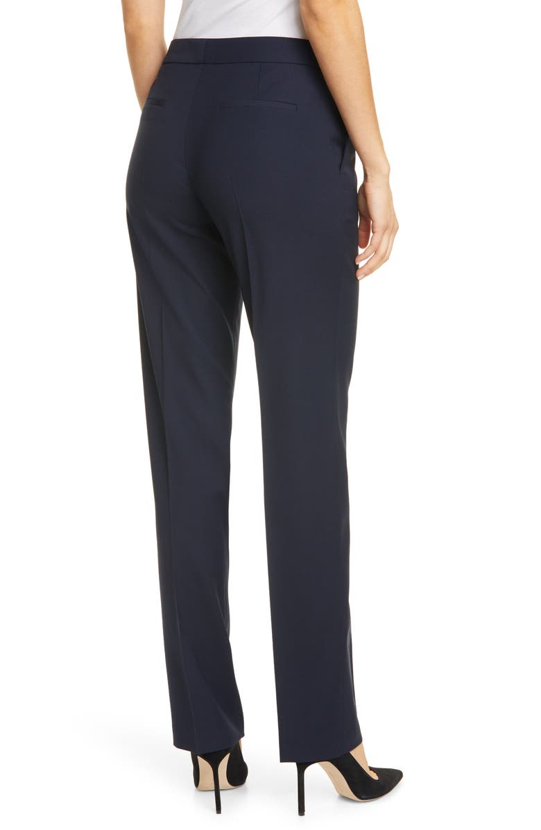 BOSS Tewah 1 Straight Leg Stretch Wool Pants, Alternate, color, 