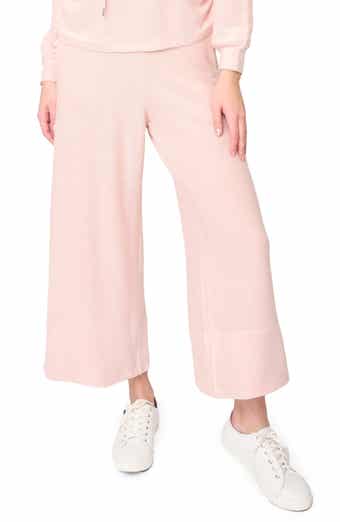 GIBSONLOOK Low-Key Luxe Rib Crop Wide Leg Pants