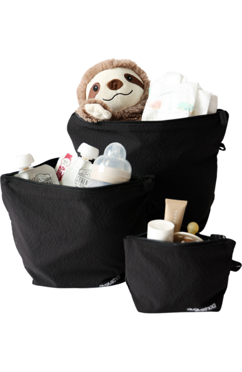 AUGUSTNOA Travel Pouch Set, Main, color, Black