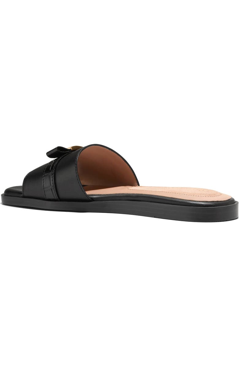 Cole Haan Go-To Emalia Slide Sandal, Alternate, color, Black/ Black Croc Print