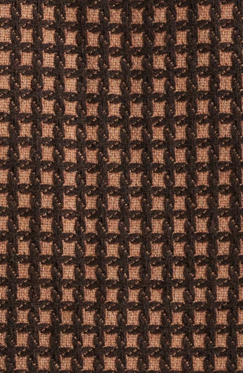 Krost Wool Check Overshirt Golden In Brown