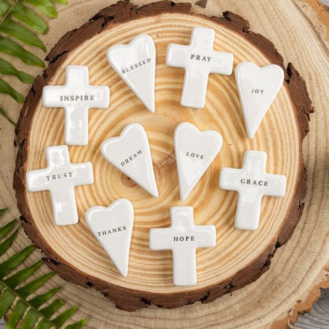 Dolomite Spring Encouraging Pocket Stones - Set of 20