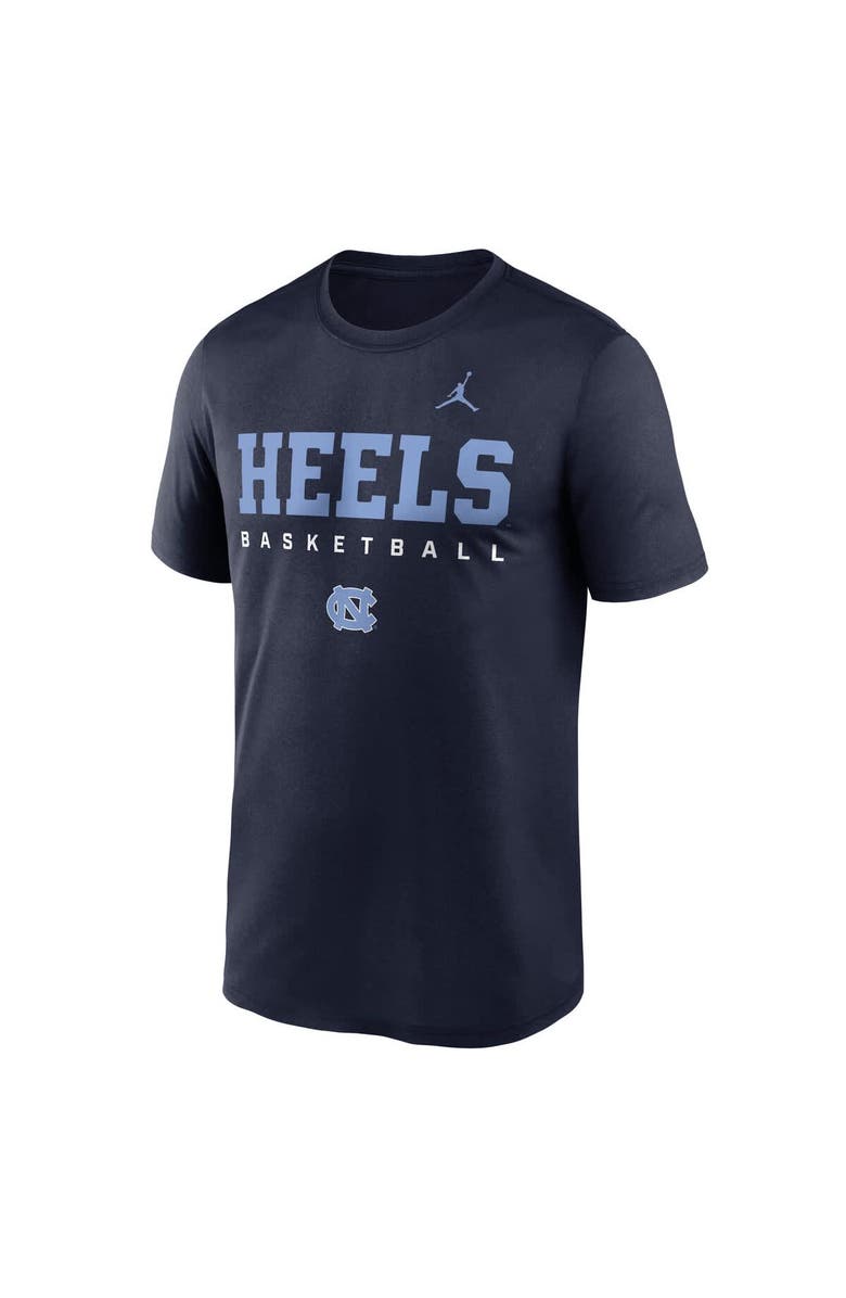 Jordan Brand Men's Jordan Brand Navy North Carolina Tar Heels 2025 Courtside Basketball Legend Dri-FIT T-Shirt, Alternate, color, Navy