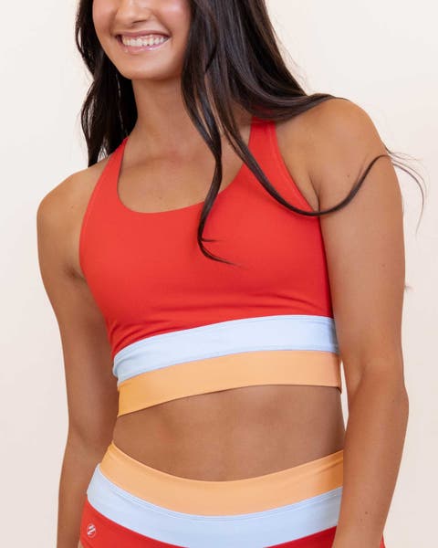 Cut Back Crop Swim Top