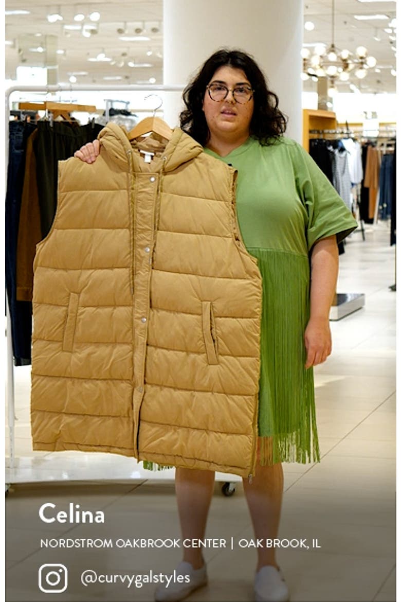 Women's Long Hooded Puffer Vest video