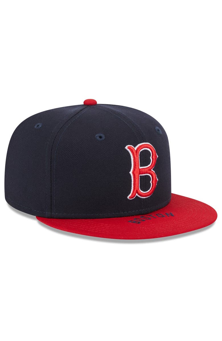 New Era Men's New Era Navy/Red Boston Red Sox On Deck 59FIFTY Fitted Hat, Alternate, color, Navy