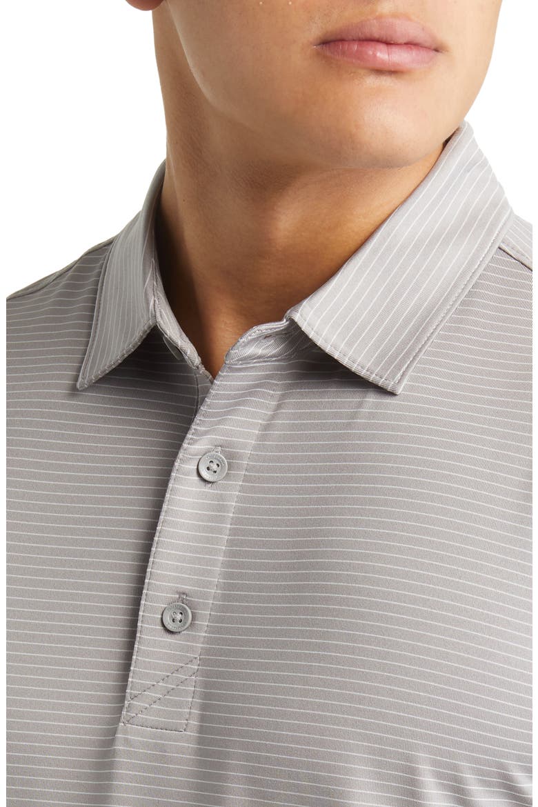 Forge DryTec Pencil Stripe Performance Polo, Alternate, color, POLISHED