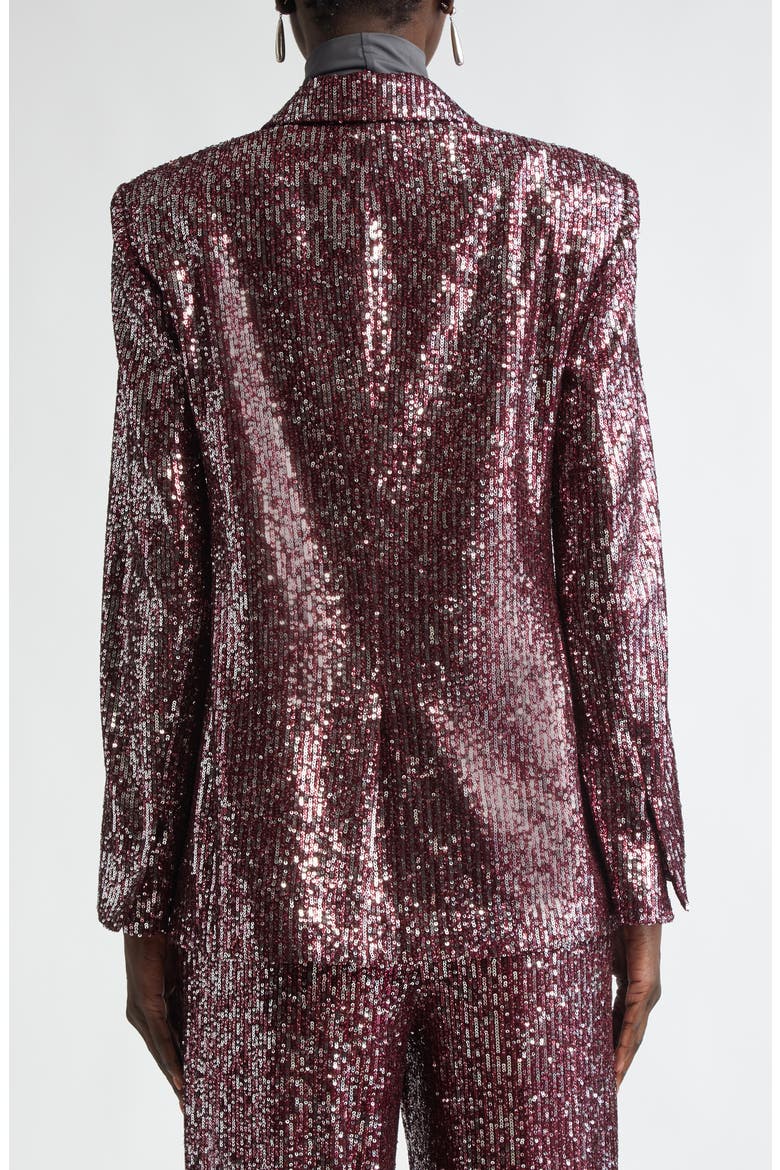Sequin Embroidered Blazer, Alternate, color, OXBLOOD