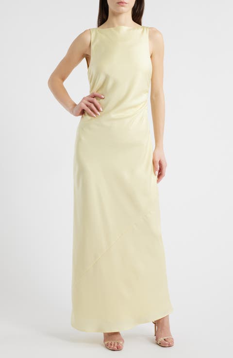 Isadora Open Cowl Back Cocktail Dress