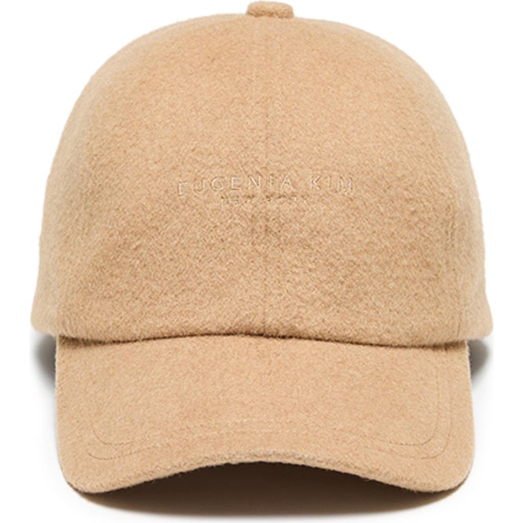 Eugenia Kim Lo Wool Blend Baseball Cap in Camel