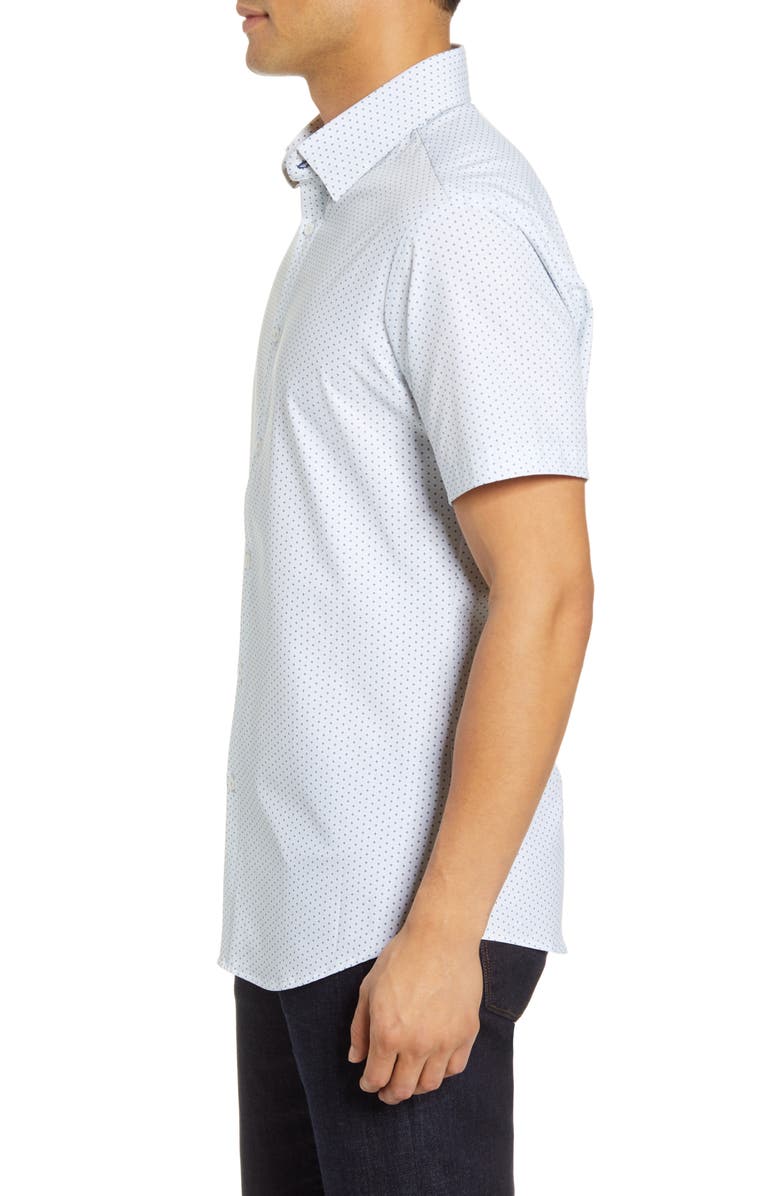 Mizzen+Main Trim Fit Short Sleeve Button-Up Shirt, Alternate, color,