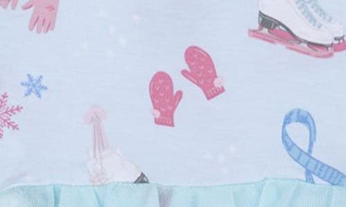 Angel Dear Long Sleeve Tutu Bodysuit In Blue