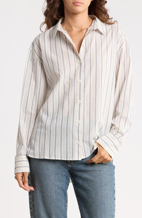 Stripe Button-Up Shirt