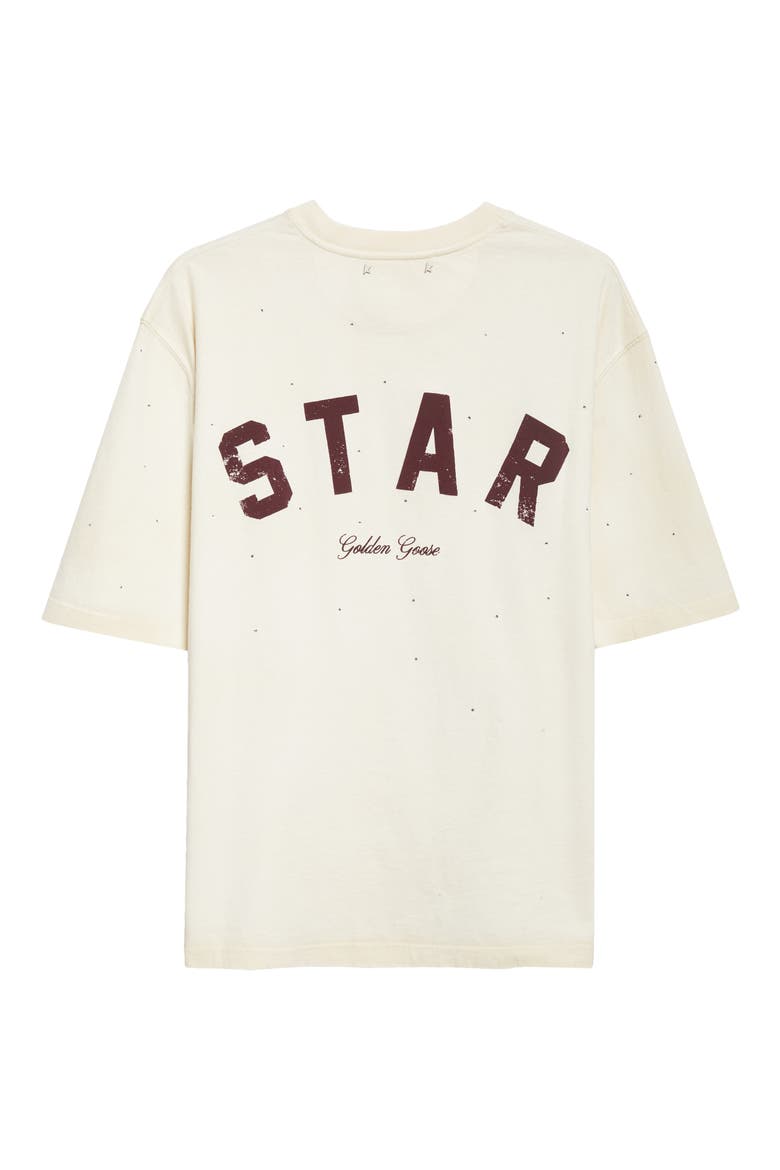 Gender Inclusive Star Embellished Distressed Graphic T-Shirt, Alternate, color, ARTIC WOLF