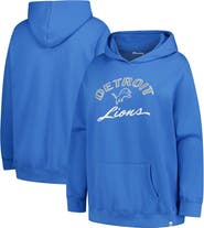 '47 Women's '47 Blue Detroit Lions Plus Size Whirlwind Naomi Hoodie