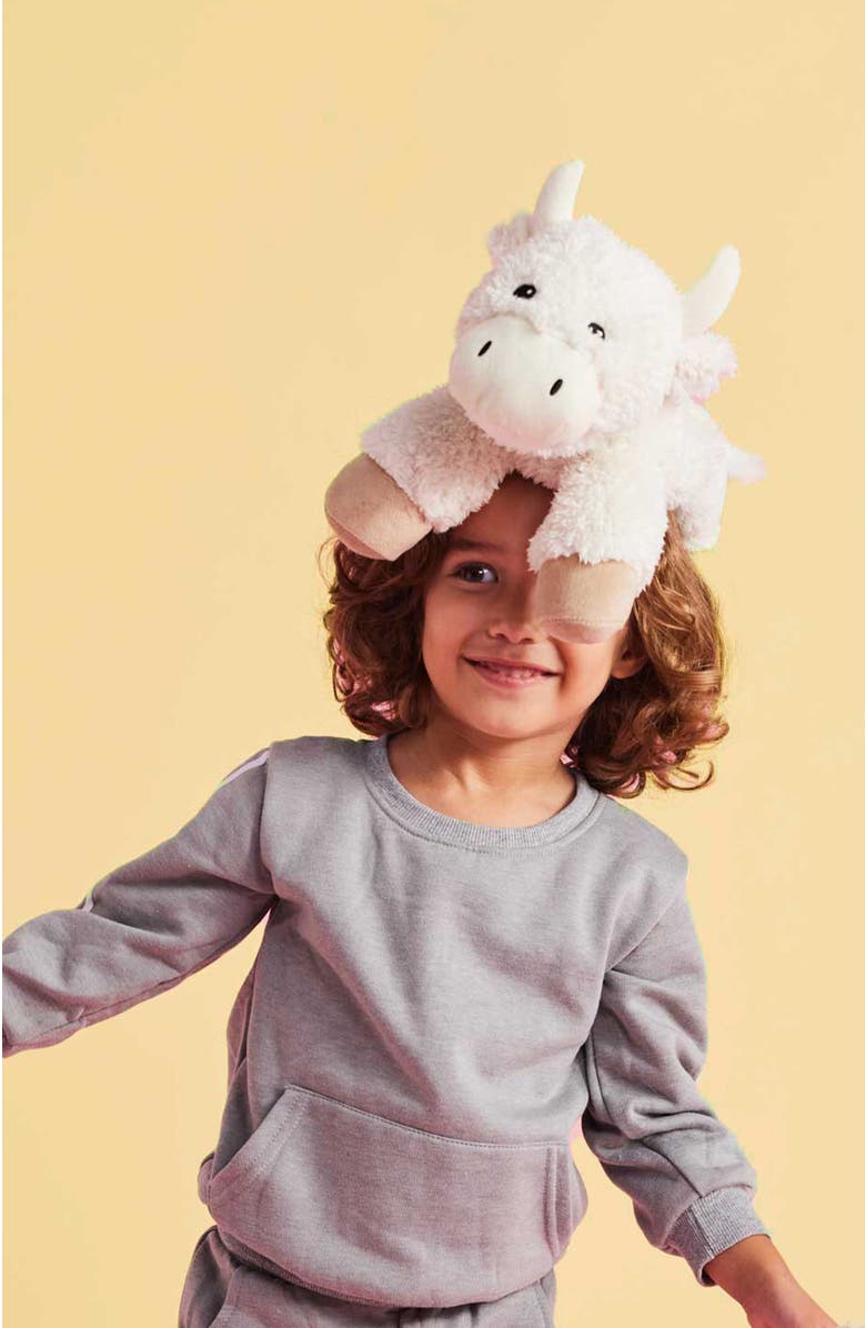 Warmies White Buffalo Plush Toy, Alternate, color, Light Beige