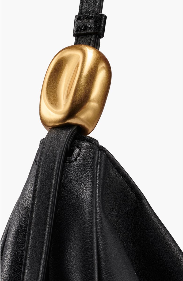 Donna Karan New York Velvet Large Shoulder, Alternate, color, Blk/Gold