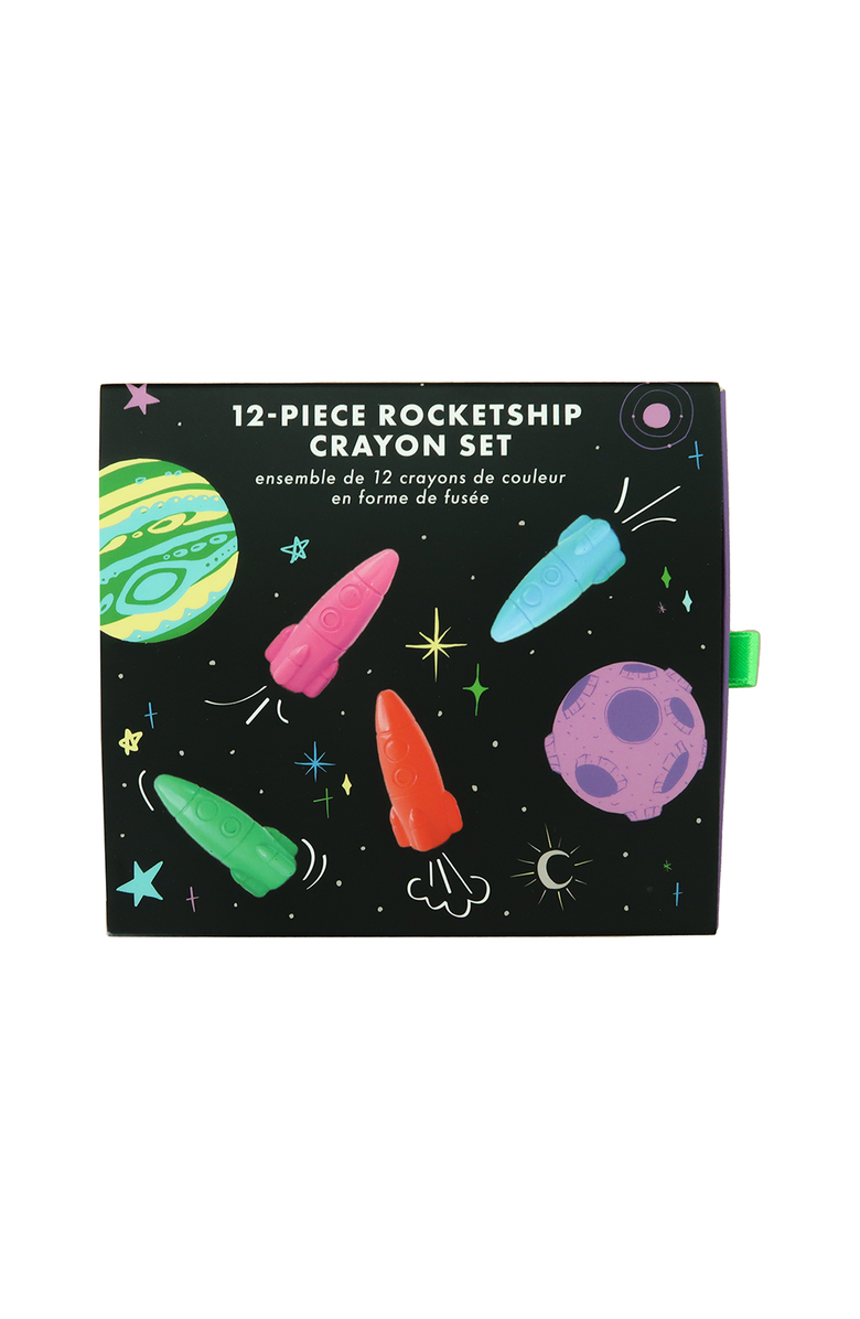 Jollity & Co. Lost In Space Rocket Ship Crayons, Alternate, color, Assorted Pre-Pack