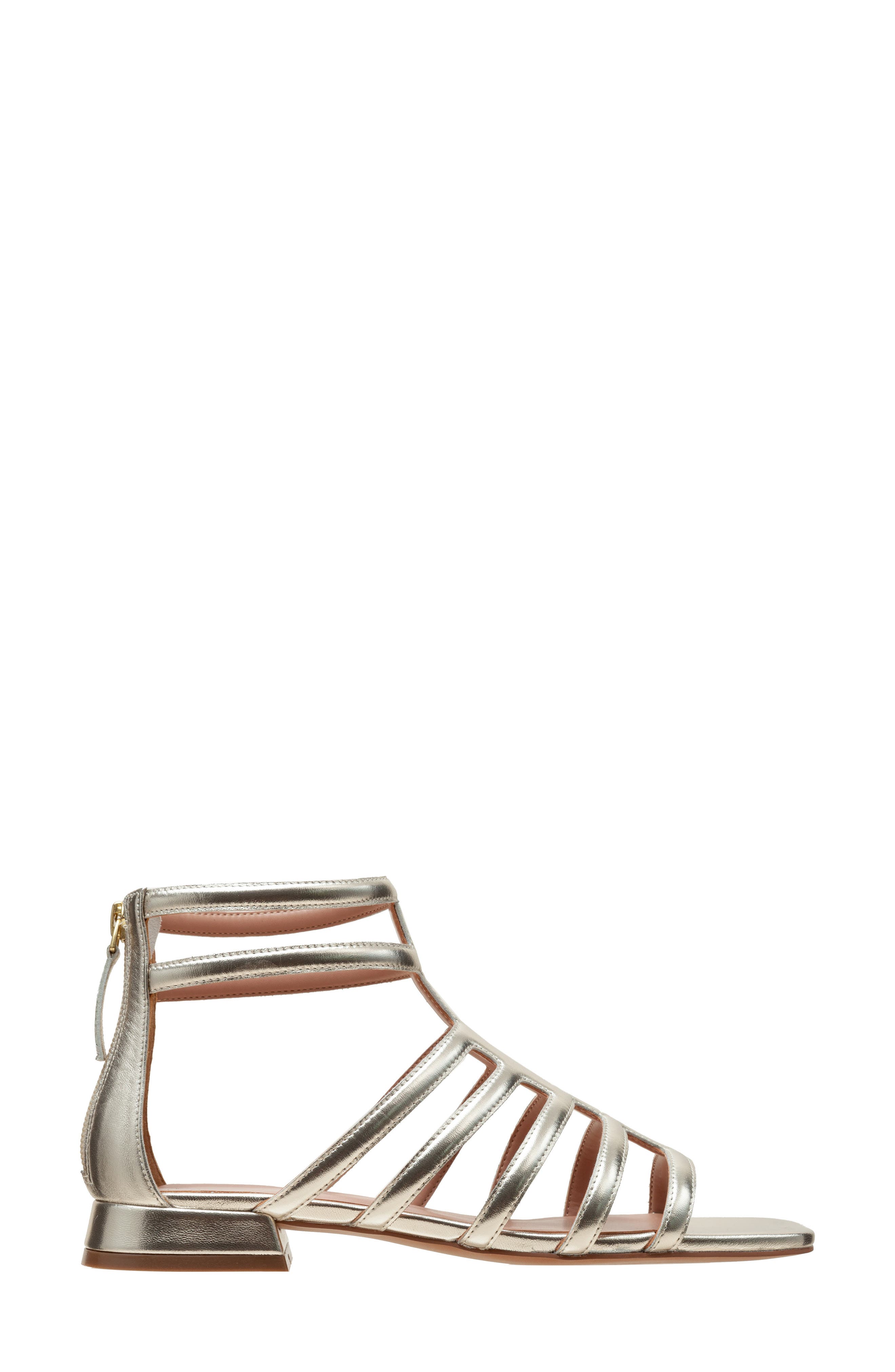 Lital Strappy Sandal, Alternate, color, PLATINO