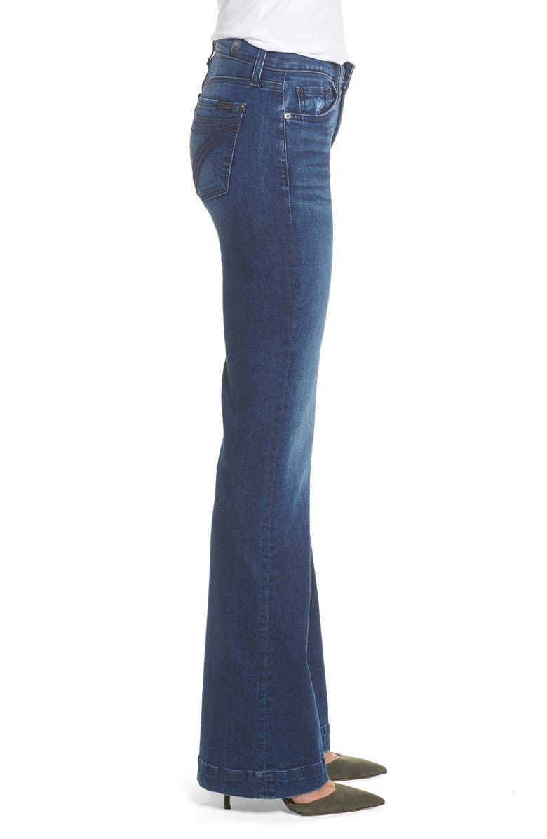 7 For All Mankind <sup>®</sup> Dojo Wide Leg Jeans, Alternate, color,