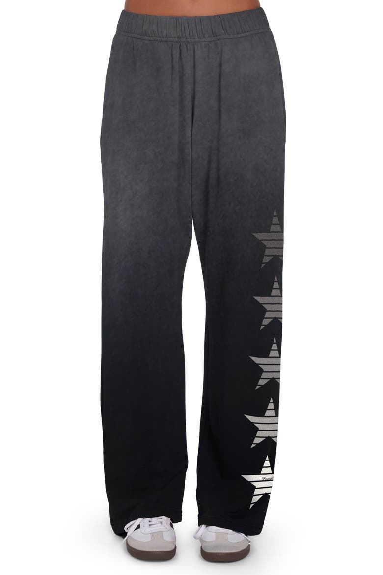 Juvia Ombre Star Pants, Main, color, Black Ombre