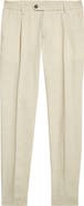 Eleventy Pleated Tapered Linen Pants