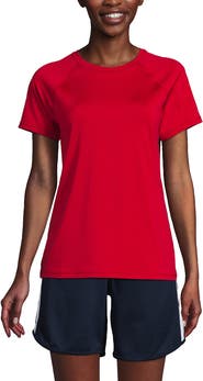 Lands' End School Uniform Short Sleeve Active Tee