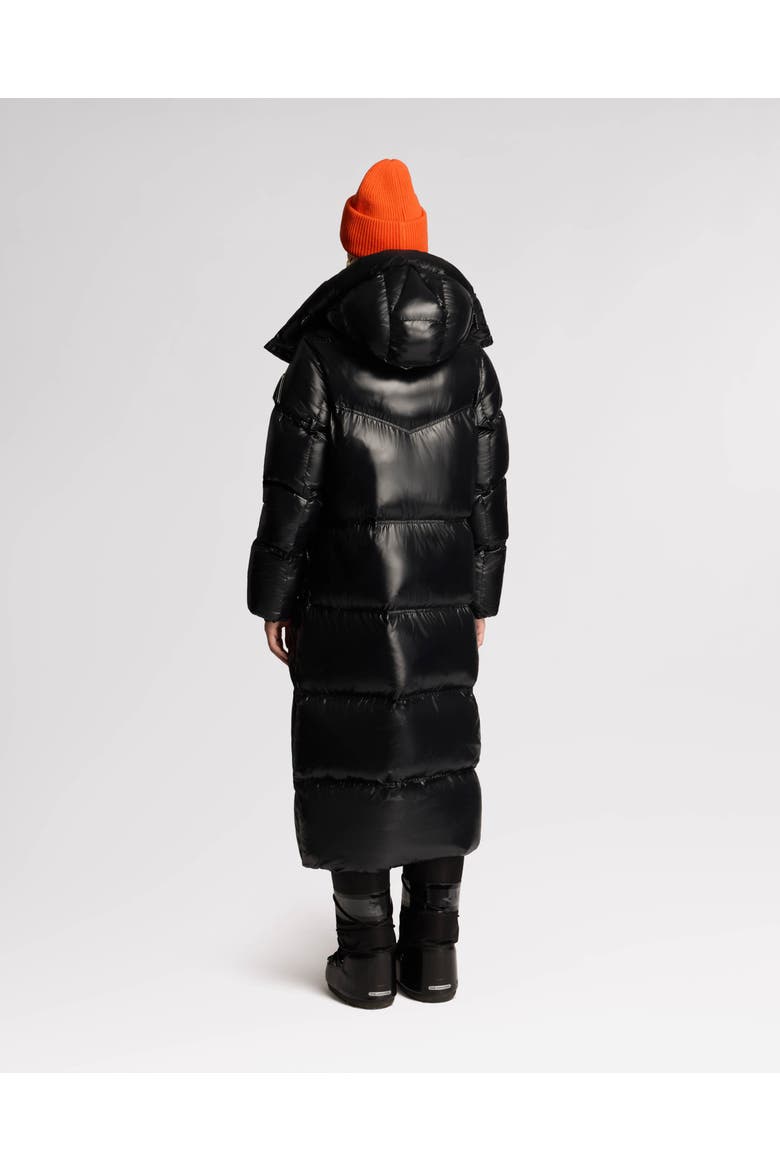 Meribel Quilted Maxi Puffer with Removable Hood, Alternate, color, Black