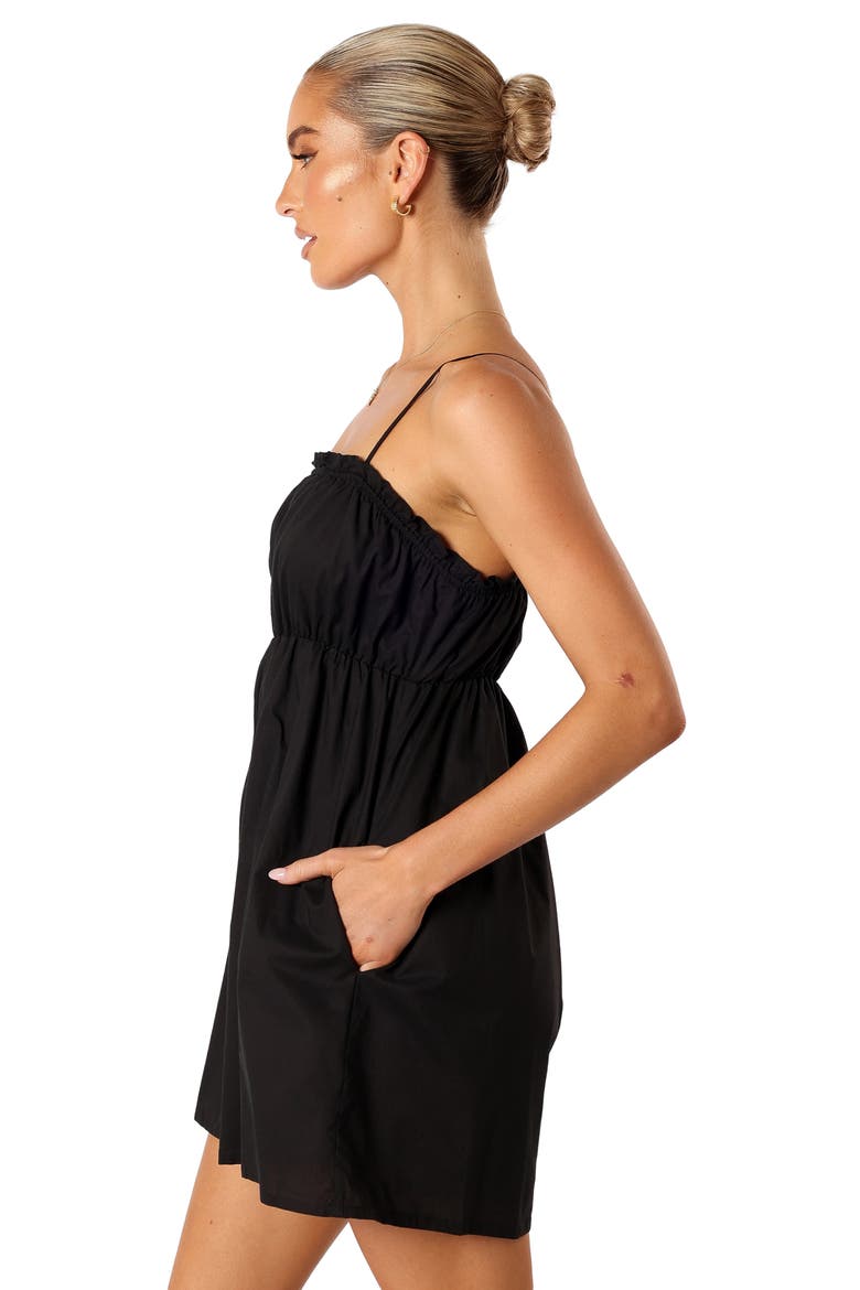Estelle Cotton Dress, Alternate, color, BLACK