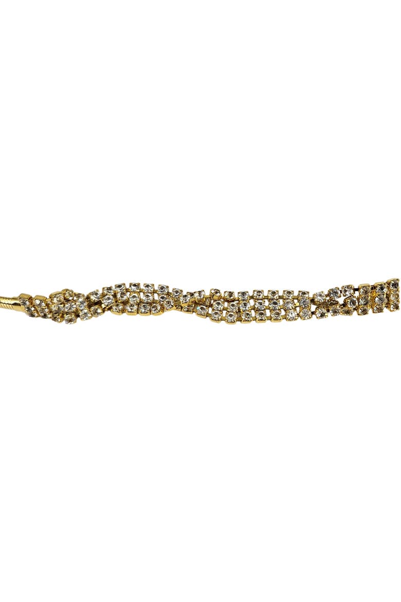 Vintage 1970s-80s Gold-Tone Stretch Snake Belt, Alternate, color, Gold