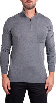 Maceoo Knitted Passion Quarter Zip Sweater