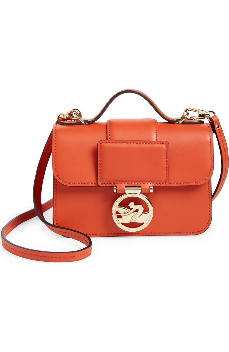 Longchamp Box Trot Extra Small Crossbody Bag, Main, color, Orange