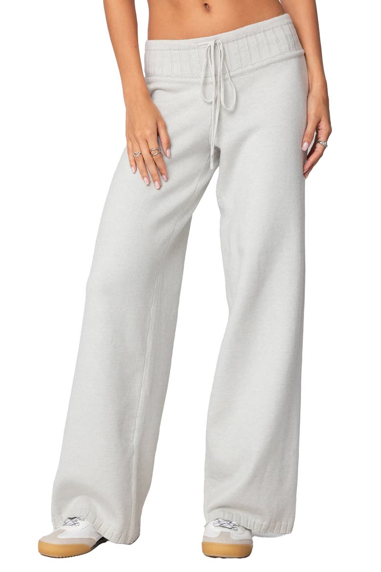 Russel Straight Leg Knit Pants, Main, color, LIGHT-GRAY