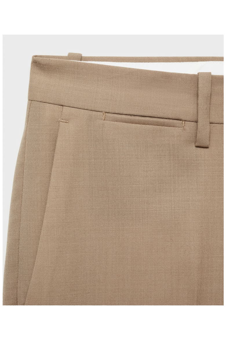 Turin Virgin Slim Fit Wool Pants, Alternate, color, BEIGE