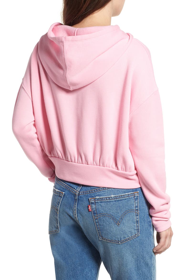Crop Hoodie, Alternate, color, PINK PRISM
