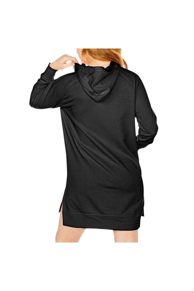 Women's Gameday Couture Black Clemson Tigers Take a Knee Raglan Hooded Sweatshirt Dress, Alternate, color, Black