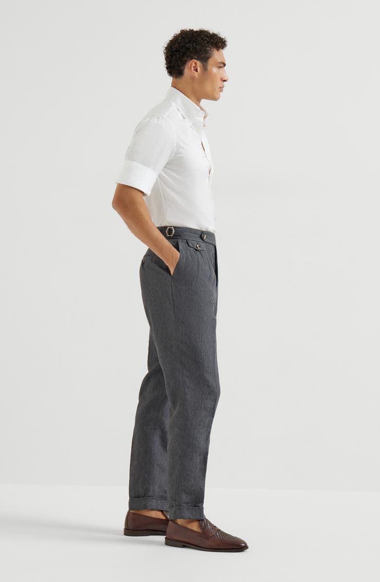 Brunello Cucinelli Tailor fit trousers, Alternate, color, Anthracite