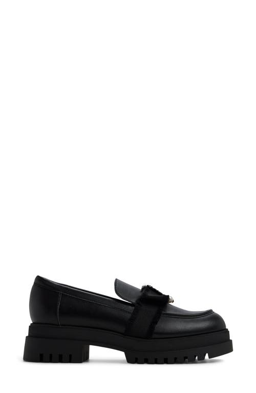 Aldo Theatric Platform Loafer In Black