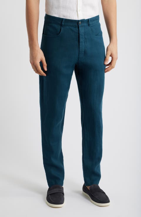 Cham Linen Straight Leg Pants