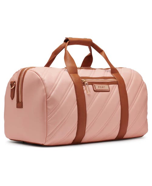 Dkny Bias Duffel In Peach Bloom