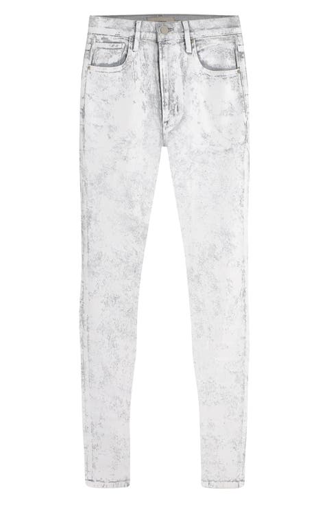 ◆MOONDAL◆ Hudson Banding Denim in White Shop Women's White Denim at Hudson Jeans | Hudson Jeans
