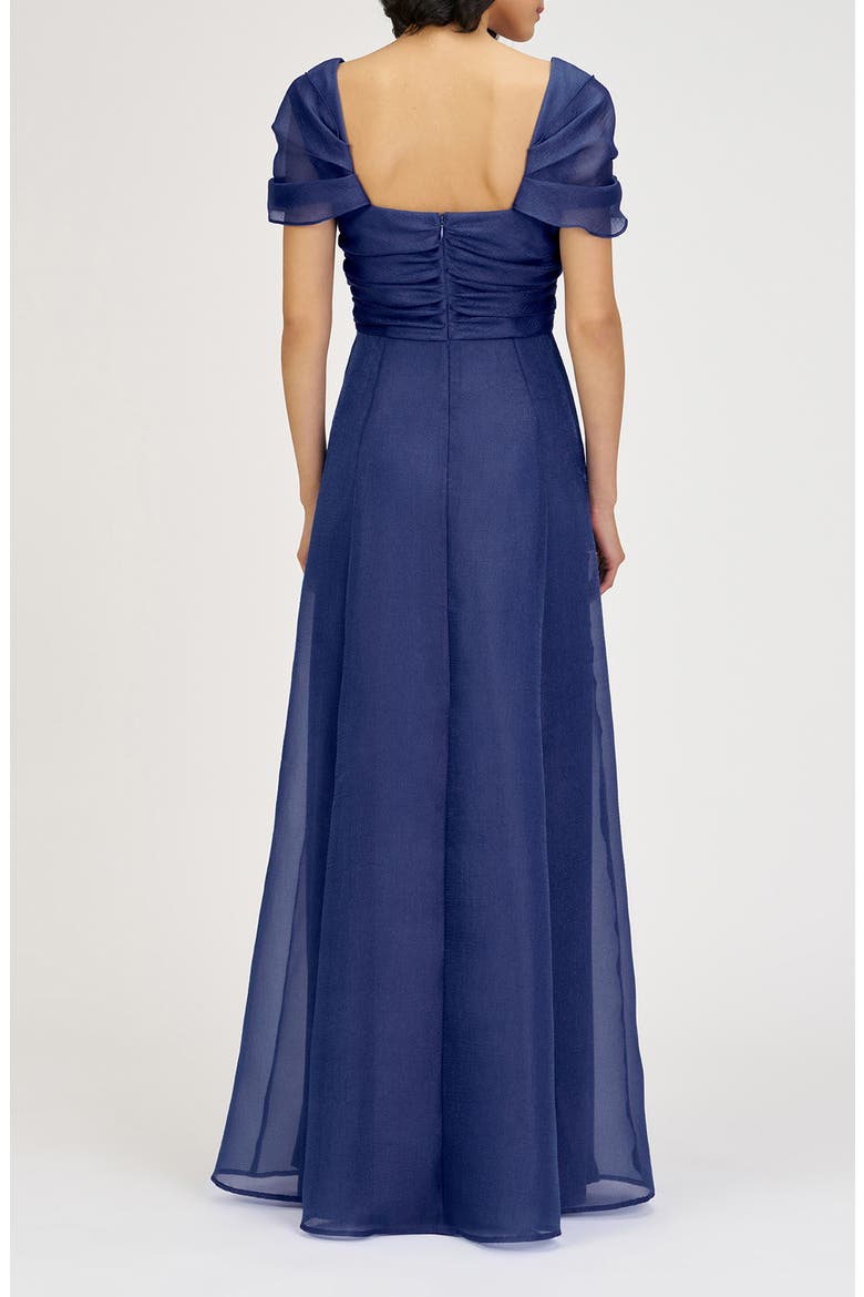 Jane Ruched Bodice A-Line Gown, Alternate, color, TWILIGHT