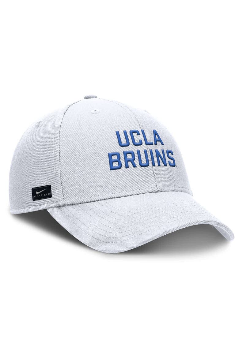 Men's Nike  White UCLA Bruins Rise Practice Adjustable Hat, Alternate, color, White