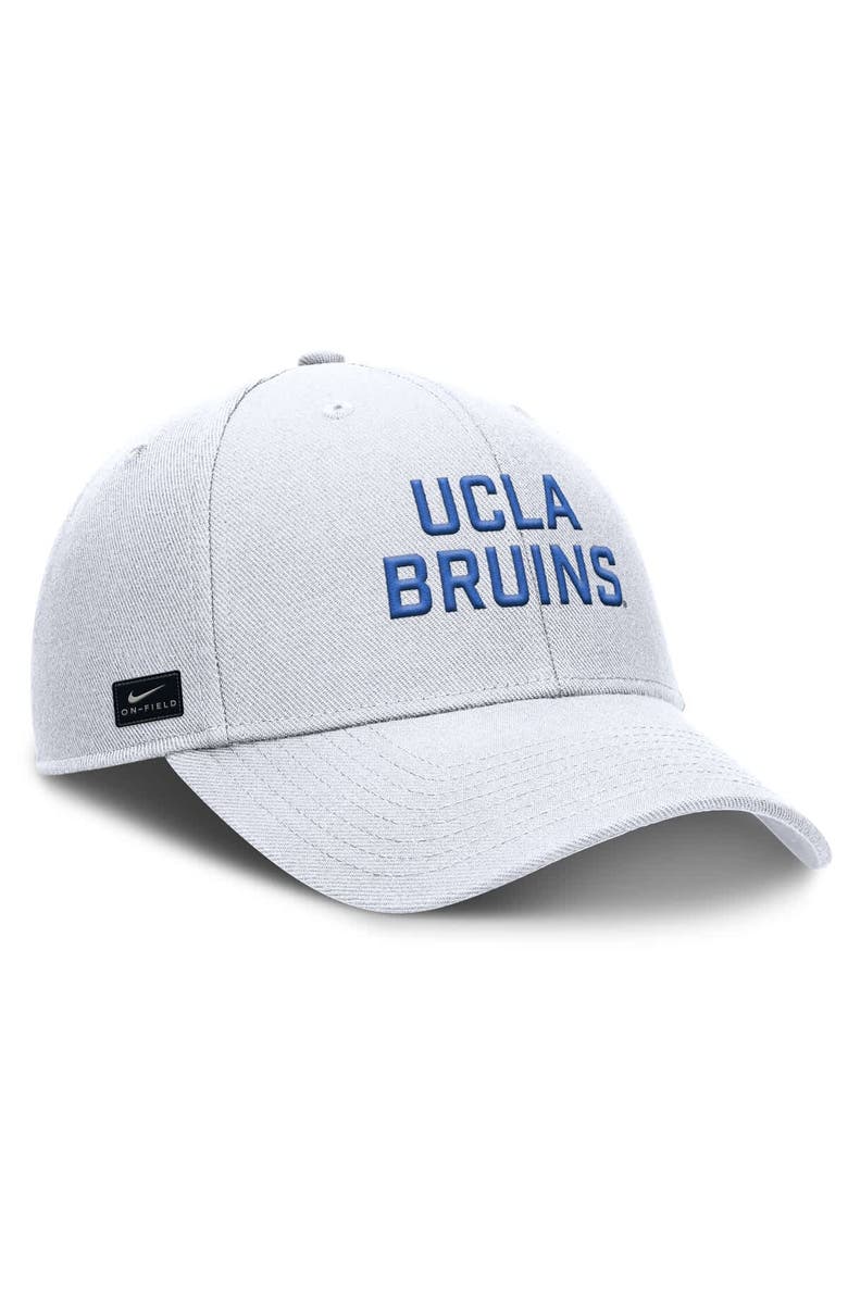 Nike Men's Nike White UCLA Bruins Rise Practice Adjustable Hat, Alternate, color, White