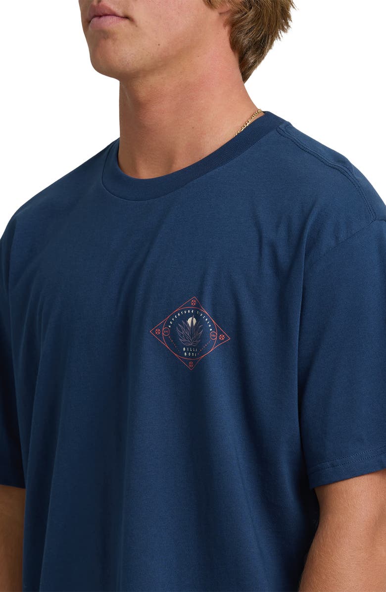 Billabong Agave Adventure Division Premium Cotton Graphic T-Shirt, Alternate, color, Dark Blue