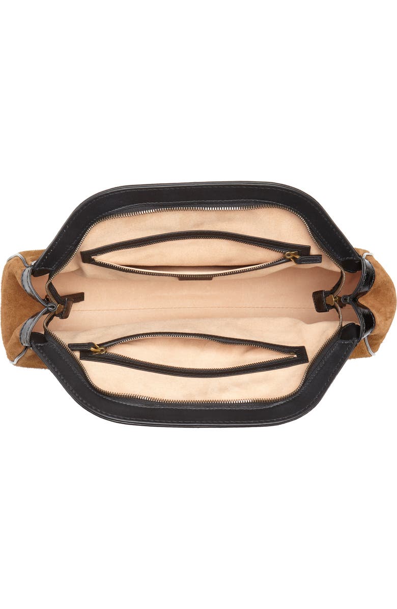 Gucci Medium RE(BELLE) Suede Satchel, Alternate, color,