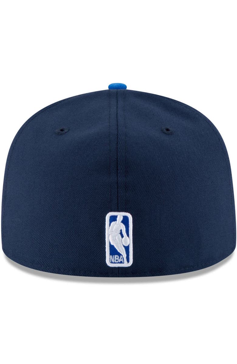 New Era Men's New Era Navy/Blue Oklahoma City Thunder 2025 NBA Finals Champions Side Patch Two-Tone 59FIFTY Fitted Hat, Alternate, color, Navy
