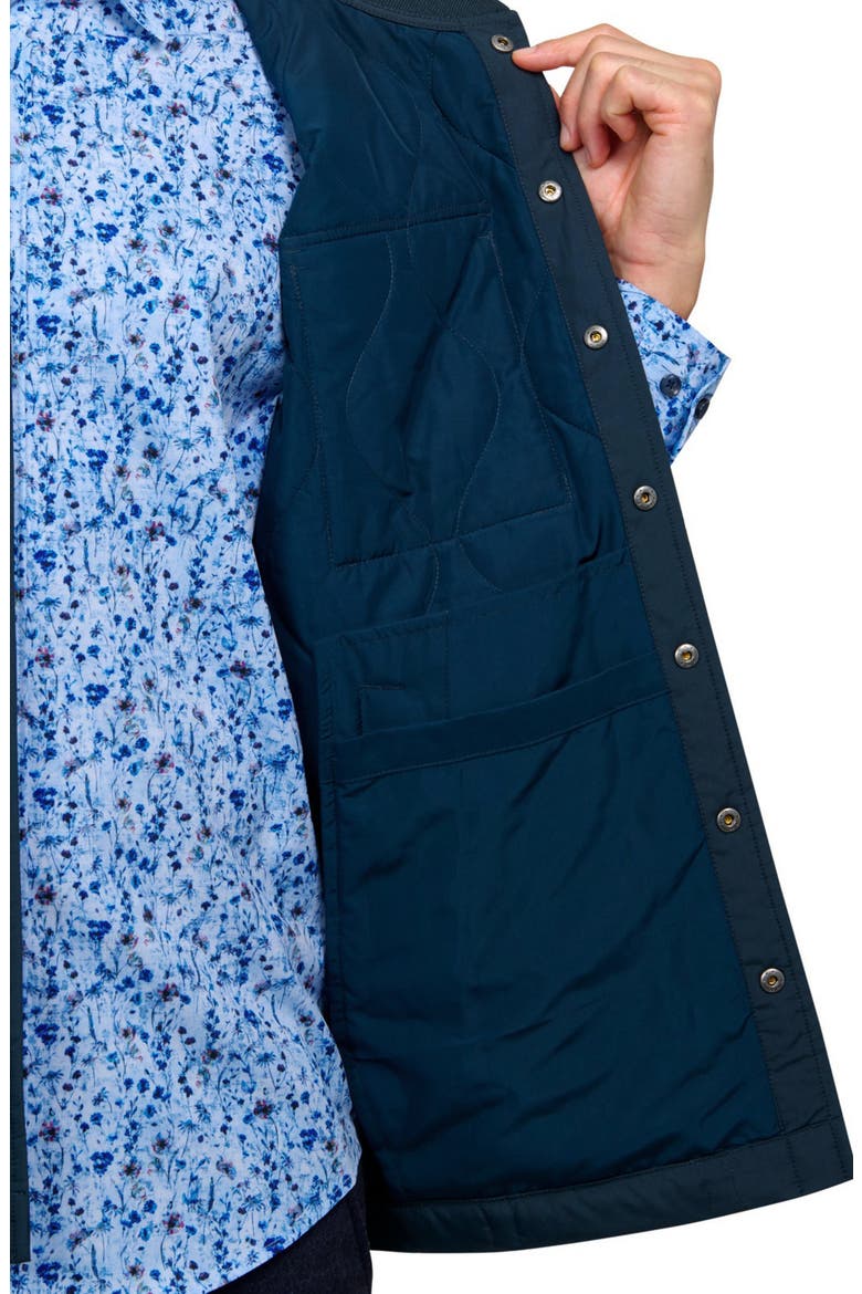 Solid Quilted Puffer Vest, Alternate, color, NAVY