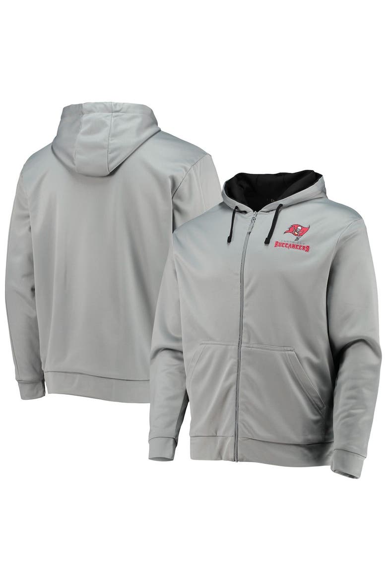 Men's Dunbrooke Gray/Black Tampa Bay Buccaneers Apprentice Full-Zip Hoodie, Main, color, Gray