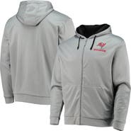 DUNBROOKE Men's Dunbrooke Gray/Black Tampa Bay Buccaneers Apprentice Full-Zip Hoodie